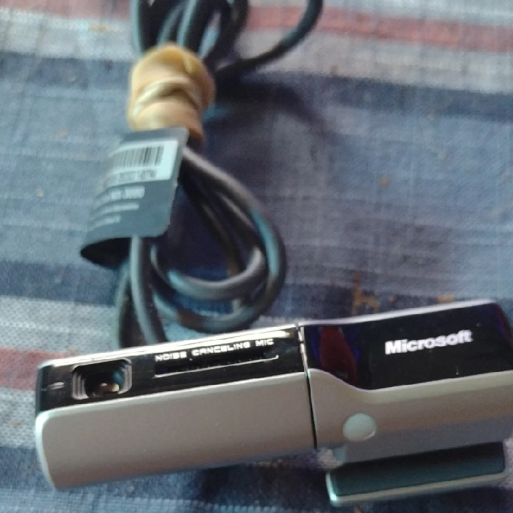 Microsoft Black and Silver Lifenx3000cam with Built-in Microphone NWT